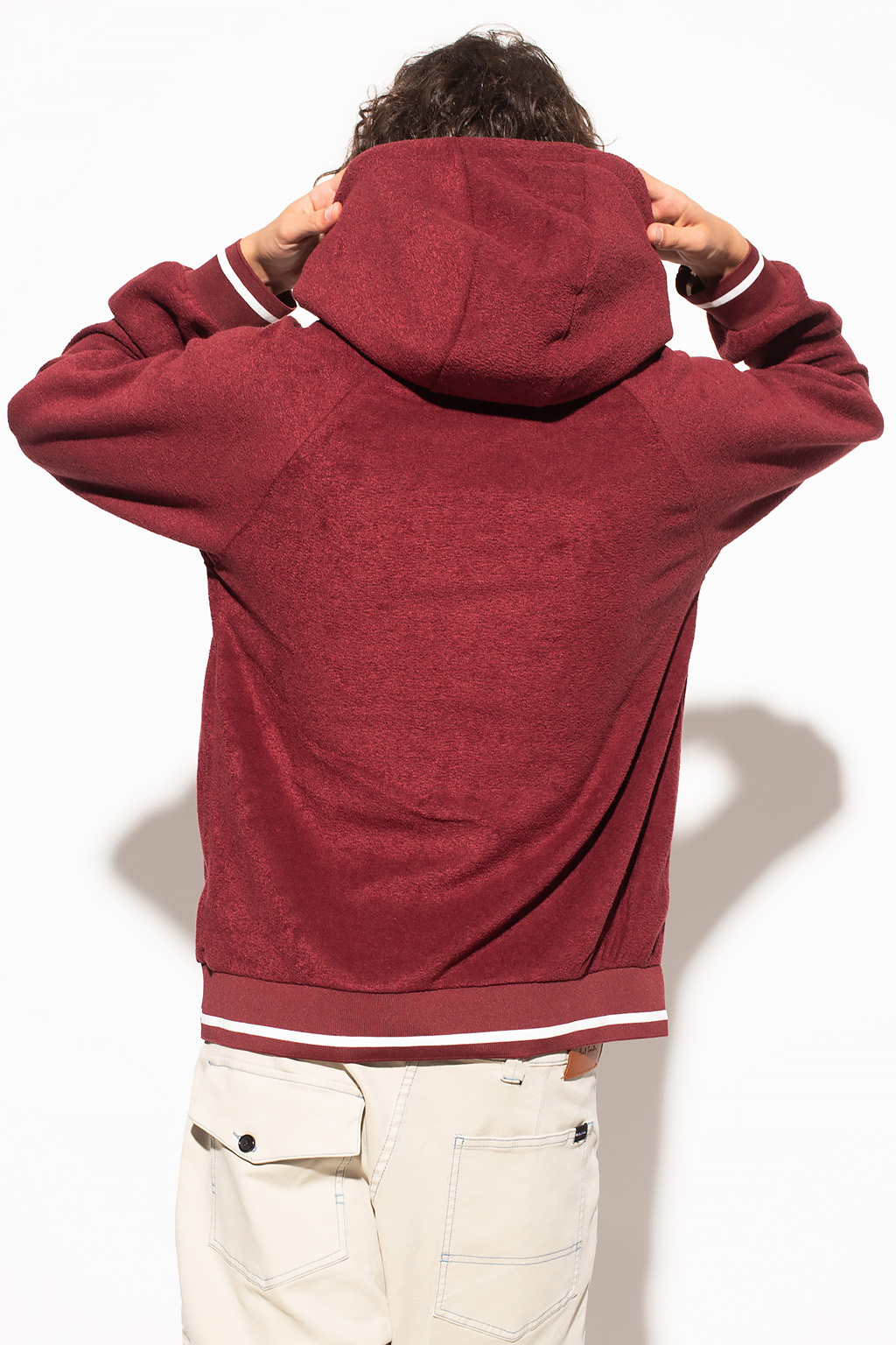 Burgundy fila clearance hoodie